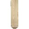 Ekena Millwork Olympic Arts and Crafts Rough Sawn Bracket w/ Offset Brace, Douglas Fir, 6"W x 24"D x 24"H BKT0604X24X24OLY03RDF - alternate 2